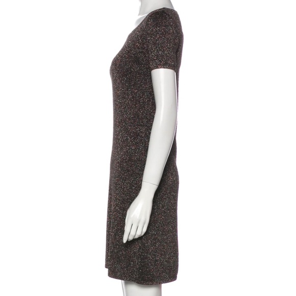 NWT Sandro Paris Glitter Sparkle Short Sleeve Dress Small - Picture 16 of 17